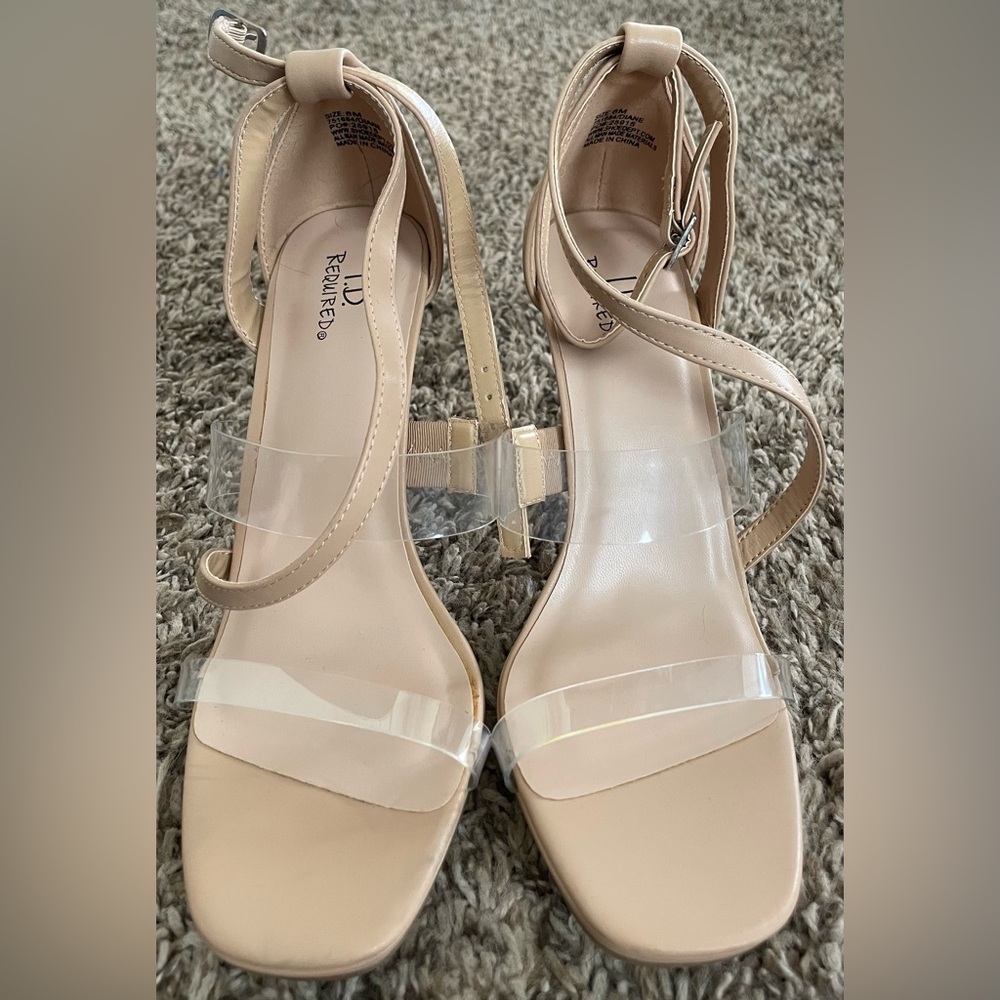 Beige Strappy Heels by I.D. Required